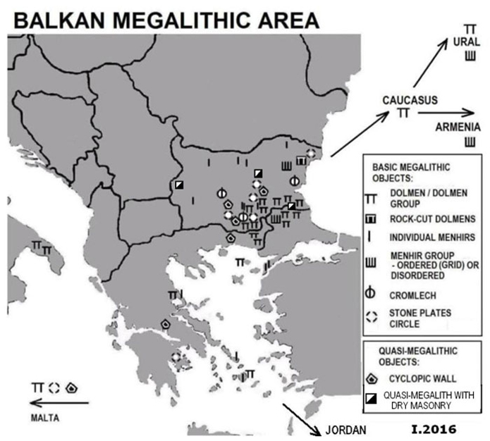 мегалити на балканския полуостров